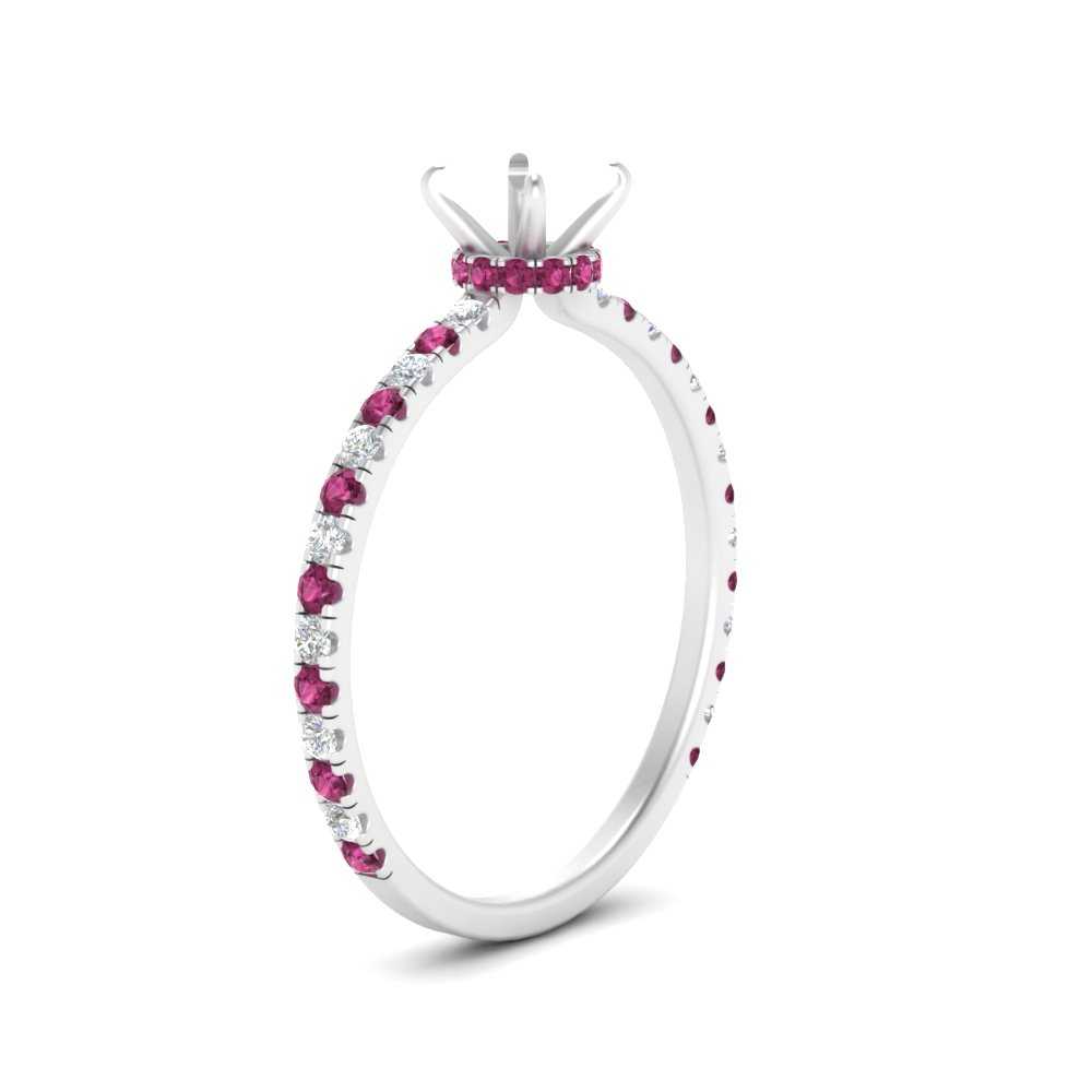 three-fourth-under-halo-semi-mount-diamond-engagement-ring-with-pink-sapphire-in-FD9168SMRGSADRPIANGLE3-NL-WG
