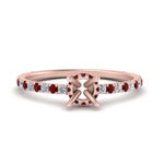 Load image into Gallery viewer, three-fourth-under-halo-semi-mount-diamond-engagement-ring-with-ruby-in-FD9168SMRGRUDRANGLE3-NL-RG
