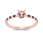Load image into Gallery viewer, three-fourth-under-halo-semi-mount-diamond-engagement-ring-with-ruby-in-FD9168SMRGRUDRANGLE3-NL-RG
