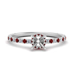 Load image into Gallery viewer, three-fourth-under-halo-semi-mount-diamond-engagement-ring-with-ruby-in-FD9168SMRGRUDRANGLE3-NL-WG
