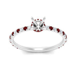 Load image into Gallery viewer, three-fourth-under-halo-semi-mount-diamond-engagement-ring-with-ruby-in-FD9168SMRGRUDRANGLE3-NL-WG
