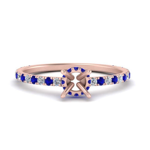 three-fourth-under-halo-semi-mount-diamond-engagement-ring-with-sapphire-in-FD9168SMRGSABLANGLE3-NL-RG