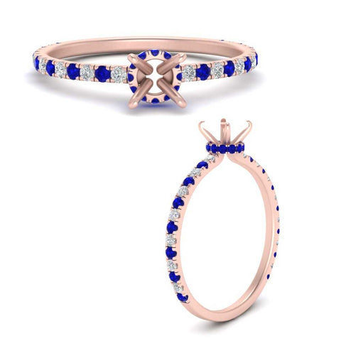 three-fourth-under-halo-semi-mount-diamond-engagement-ring-with-sapphire-in-FD9168SMRGSABLANGLE3-NL-RG