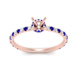 Load image into Gallery viewer, three-fourth-under-halo-semi-mount-diamond-engagement-ring-with-sapphire-in-FD9168SMRGSABLANGLE3-NL-RG
