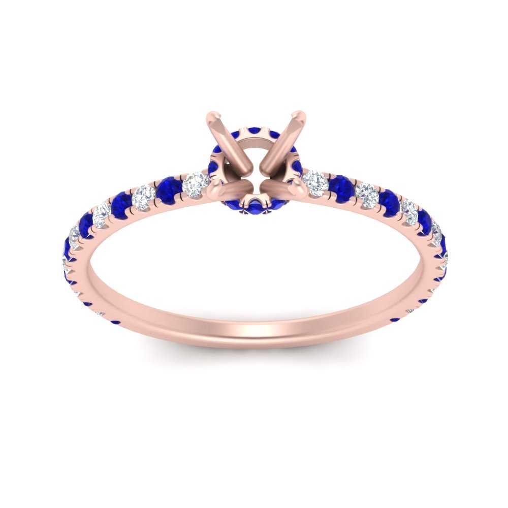 three-fourth-under-halo-semi-mount-diamond-engagement-ring-with-sapphire-in-FD9168SMRGSABLANGLE3-NL-RG