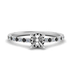 Load image into Gallery viewer, three-fourth-under-halo-semi-mount-engagement-ring-with-black-diamond-in-FD9168SMRGBLACKANGLE3-NL-WG

