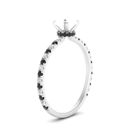 three-fourth-under-halo-semi-mount-engagement-ring-with-black-diamond-in-FD9168SMRGBLACKANGLE3-NL-WG