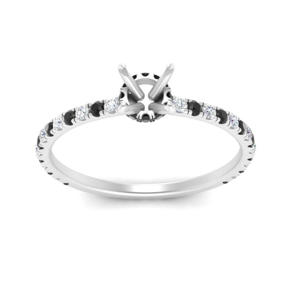 three-fourth-under-halo-semi-mount-engagement-ring-with-black-diamond-in-FD9168SMRGBLACKANGLE3-NL-WG