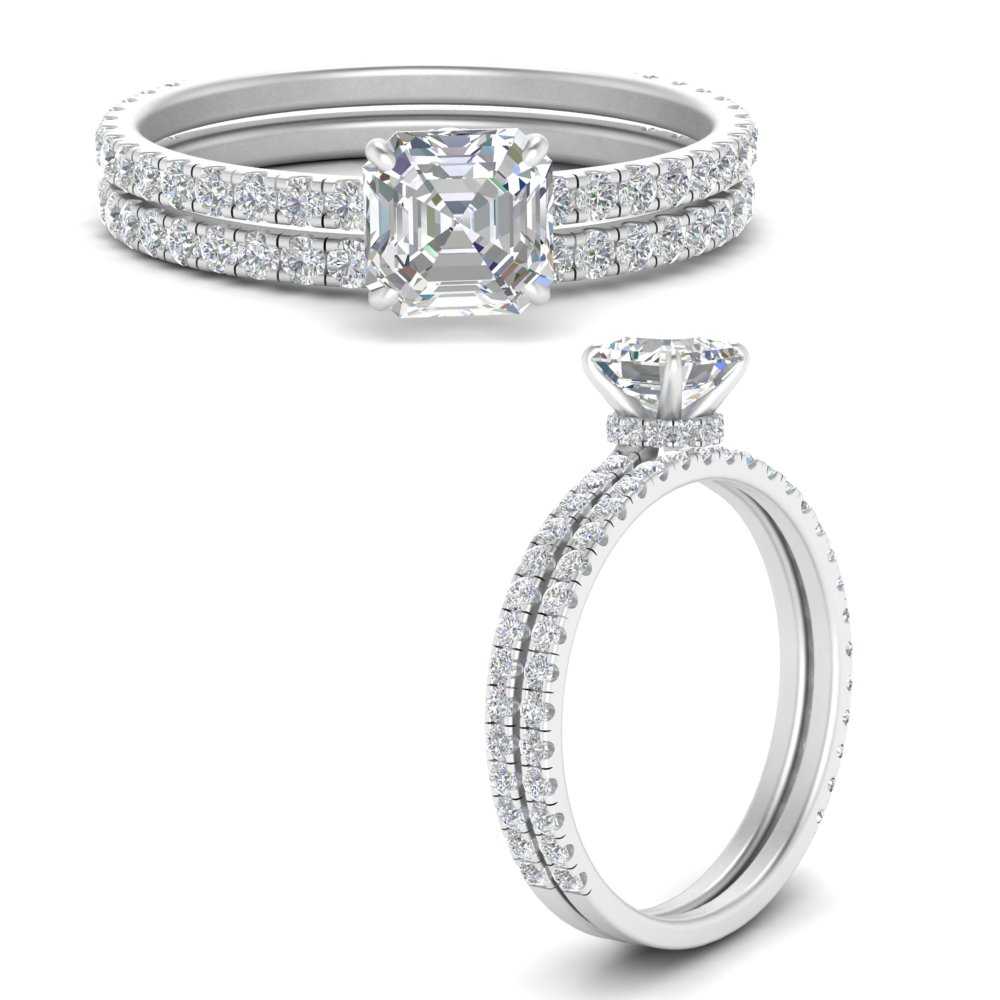 three-quarter-asscher-cut-diamond-gallery-bridal-ring-set-in-FD9168ASANGLE3-NL-WG