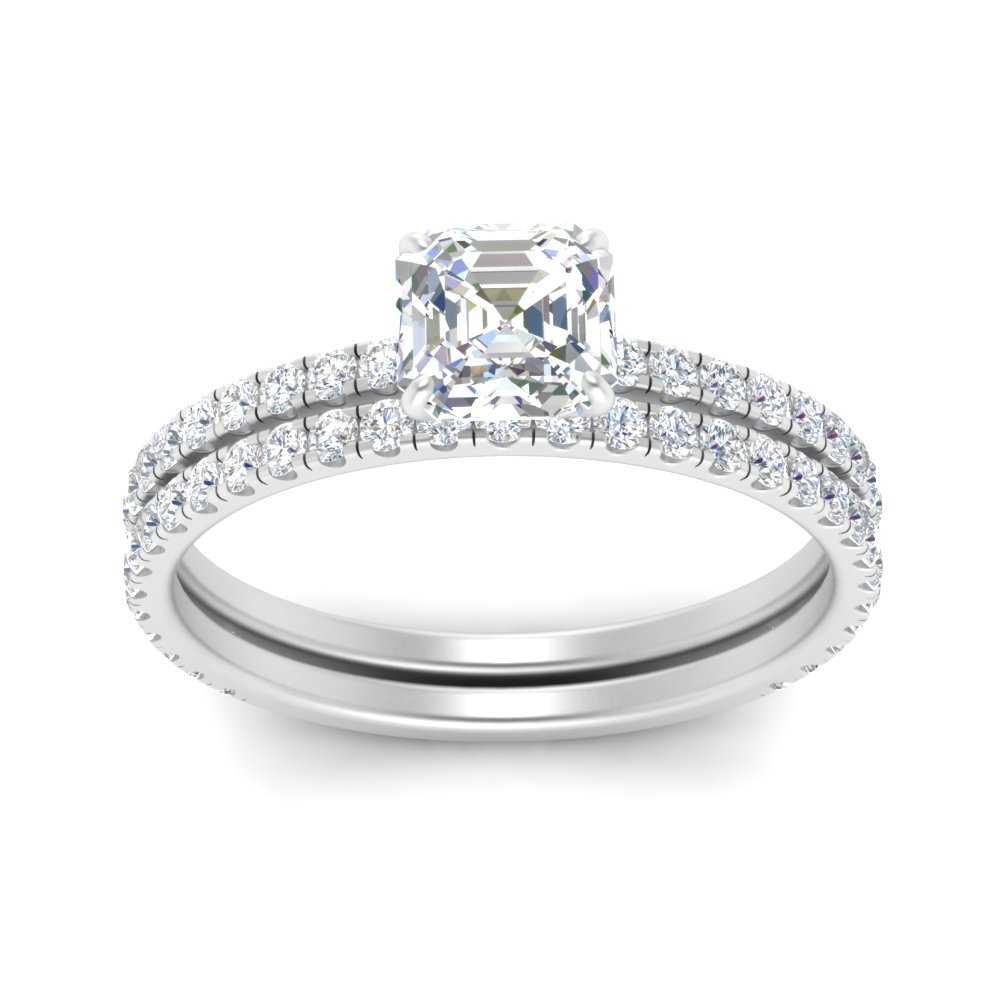 three-quarter-asscher-cut-diamond-gallery-bridal-ring-set-in-FD9168ASANGLE3-NL-WG