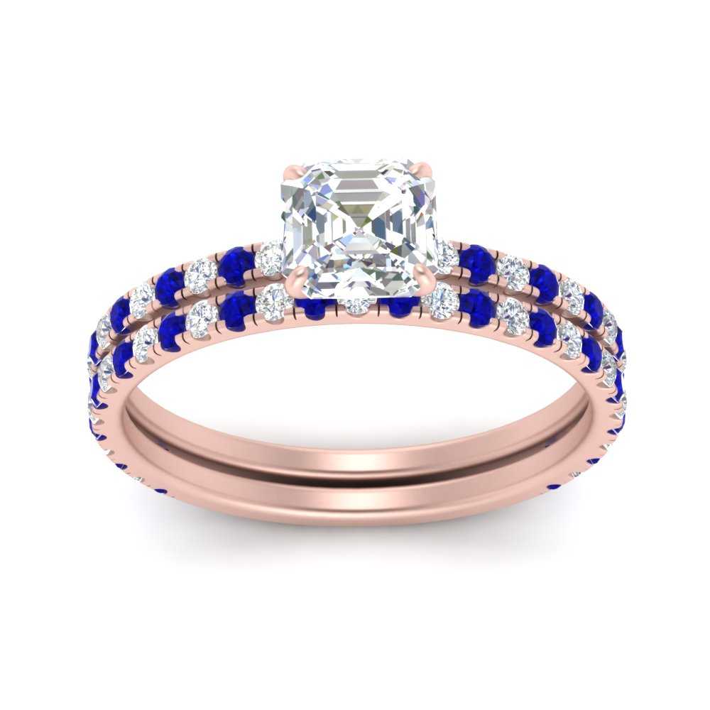 three-quarter-asscher-cut-diamond-gallery-bridal-ring-set-with-sapphire-in-FD9168ASGSABLANGLE3-NL-RG