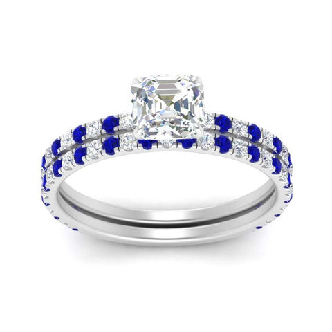 three-quarter-asscher-cut-diamond-gallery-bridal-ring-set-with-sapphire-in-FD9168ASGSABLANGLE3-NL-WG