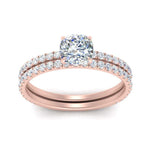 Load image into Gallery viewer, three-quarter-cushion-cut-diamond-gallery-bridal-ring-set-in-FD9168CUANGLE3-NL-RG