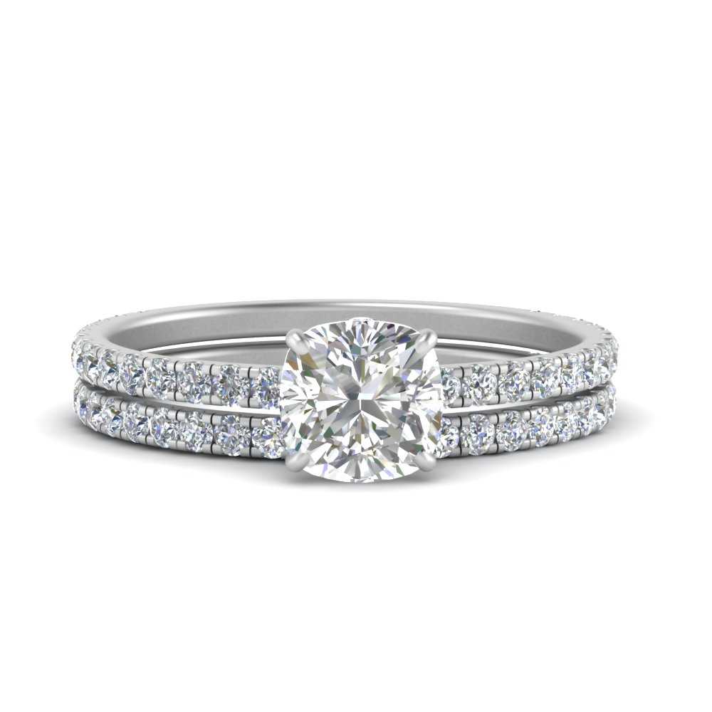 three-quarter-cushion-cut-diamond-gallery-bridal-ring-set-in-FD9168CUANGLE3-NL-WG