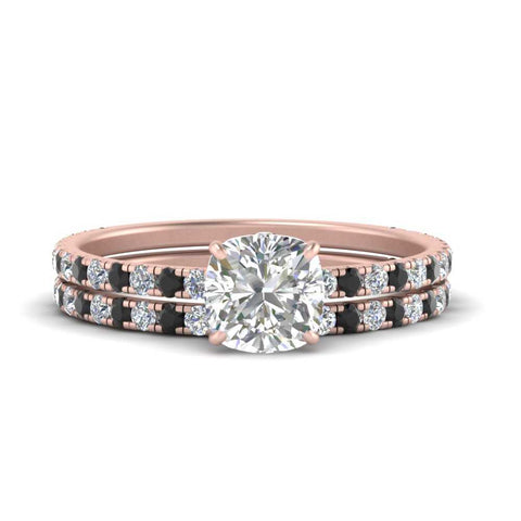 three-quarter-cushion-cut-gallery-bridal-ring-set-with-black-diamond-in-FD9168CUGBLACKANGLE3-NL-RG