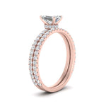 Load image into Gallery viewer, three-quarter-emerald-cut-diamond-gallery-bridal-ring-set-in-FD9168EMANGLE3-NL-RG