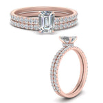 Load image into Gallery viewer, three-quarter-emerald-cut-diamond-gallery-bridal-ring-set-in-FD9168EMANGLE3-NL-RG