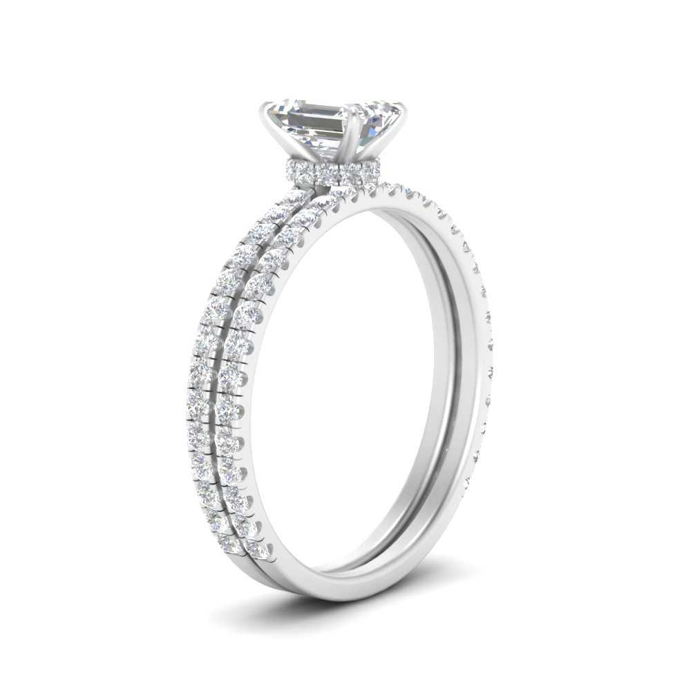 three-quarter-emerald-cut-diamond-gallery-bridal-ring-set-in-FD9168EMANGLE3-NL-WG