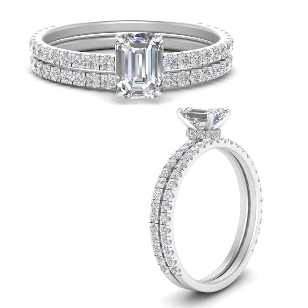 three-quarter-emerald-cut-diamond-gallery-bridal-ring-set-in-FD9168EMANGLE3-NL-WG
