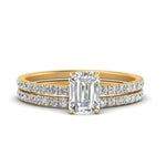 Load image into Gallery viewer, three-quarter-emerald-cut-diamond-gallery-bridal-ring-set-in-FD9168EMANGLE3-NL-YG