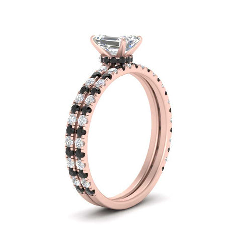three-quarter-emerald-cut-gallery-bridal-ring-set-with-black-diamond-in-FD9168EMGBLACKANGLE3-NL-RG