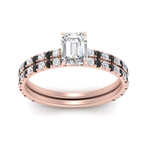 three-quarter-emerald-cut-gallery-bridal-ring-set-with-black-diamond-in-FD9168EMGBLACKANGLE3-NL-RG