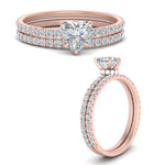 Load image into Gallery viewer, three-quarter-heart-shaped-diamond-gallery-bridal-ring-set-in-FD9168HTANGLE3-NL-RG

