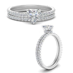 Load image into Gallery viewer, three-quarter-heart-shaped-diamond-gallery-bridal-ring-set-in-FD9168HTANGLE3-NL-WG