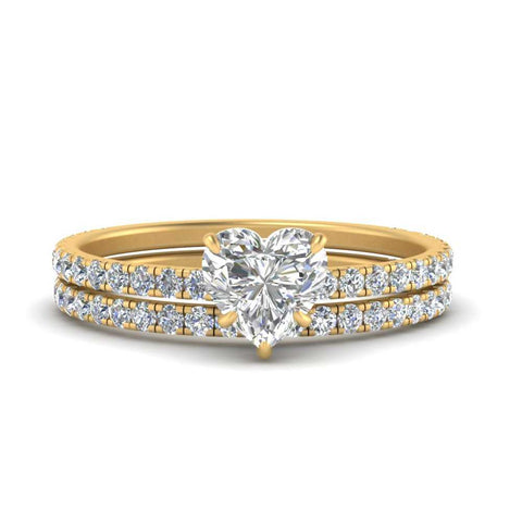 three-quarter-heart-shaped-diamond-gallery-bridal-ring-set-in-FD9168HTANGLE3-NL-YG