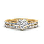 Load image into Gallery viewer, three-quarter-heart-shaped-diamond-gallery-bridal-ring-set-in-FD9168HTANGLE3-NL-YG