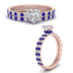 Load image into Gallery viewer, three-quarter-heart-shaped-diamond-gallery-bridal-ring-set-with-sapphire-in-FD9168HTGSABLANGLE3-NL-RG