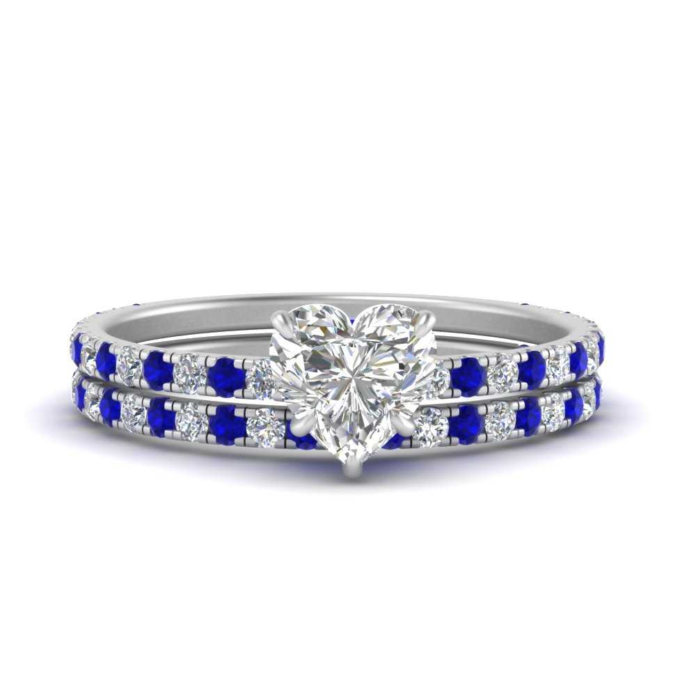 three-quarter-heart-shaped-diamond-gallery-bridal-ring-set-with-sapphire-in-FD9168HTGSABLANGLE3-NL-WG