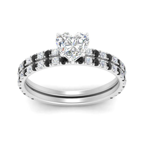 three-quarter-heart-shaped-gallery-bridal-ring-set-with-black-diamond-in-FD9168HTGBLACKANGLE3-NL-WG