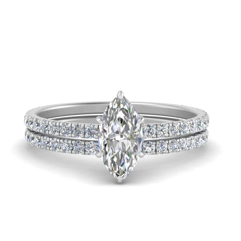 three-quarter-marquise-cut-diamond-gallery-bridal-ring-set-in-FD9168MQANGLE3-NL-WG