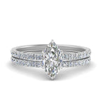 Load image into Gallery viewer, three-quarter-marquise-cut-diamond-gallery-bridal-ring-set-in-FD9168MQANGLE3-NL-WG