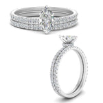 Load image into Gallery viewer, three-quarter-marquise-cut-diamond-gallery-bridal-ring-set-in-FD9168MQANGLE3-NL-WG