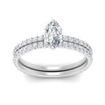 Load image into Gallery viewer, three-quarter-marquise-cut-diamond-gallery-bridal-ring-set-in-FD9168MQANGLE3-NL-WG