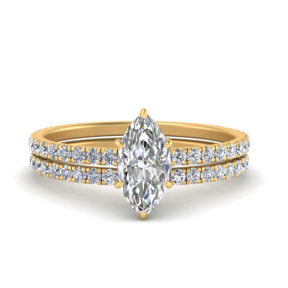 three-quarter-marquise-cut-diamond-gallery-bridal-ring-set-in-FD9168MQANGLE3-NL-YG