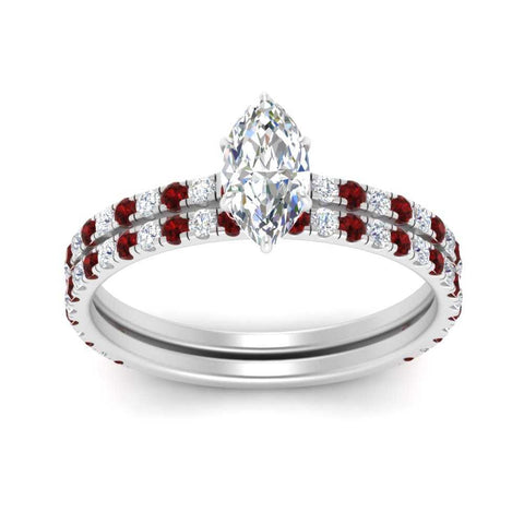 three-quarter-marquise-cut-diamond-gallery-bridal-ring-set-with-ruby-in-FD9168MQGRUDRANGLE3-NL-WG