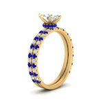 Load image into Gallery viewer, three-quarter-marquise-cut-diamond-gallery-bridal-ring-set-with-sapphire-in-FD9168MQGSABLANGLE3-NL-YG
