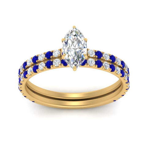 three-quarter-marquise-cut-diamond-gallery-bridal-ring-set-with-sapphire-in-FD9168MQGSABLANGLE3-NL-YG