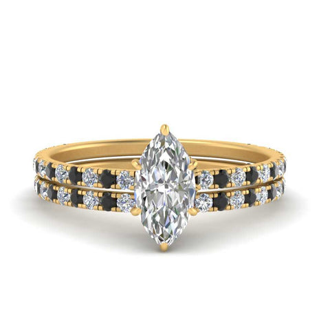 three-quarter-marquise-cut-gallery-bridal-ring-set-with-black-diamond-in-FD9168MQGBLACKANGLE3-NL-YG