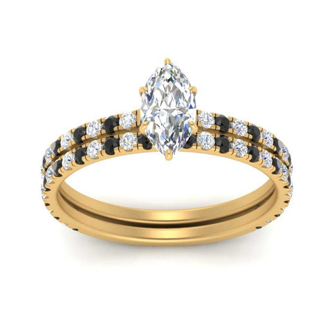 three-quarter-marquise-cut-gallery-bridal-ring-set-with-black-diamond-in-FD9168MQGBLACKANGLE3-NL-YG