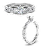 Load image into Gallery viewer, three-quarter-oval-shaped-diamond-gallery-bridal-ring-set-in-FD9168OVANGLE3-NL-WG