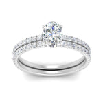 Load image into Gallery viewer, three-quarter-oval-shaped-diamond-gallery-bridal-ring-set-in-FD9168OVANGLE3-NL-WG
