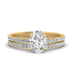 Load image into Gallery viewer, three-quarter-oval-shaped-diamond-gallery-bridal-ring-set-in-FD9168OVANGLE3-NL-YG
