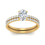 Load image into Gallery viewer, three-quarter-oval-shaped-diamond-gallery-bridal-ring-set-in-FD9168OVANGLE3-NL-YG
