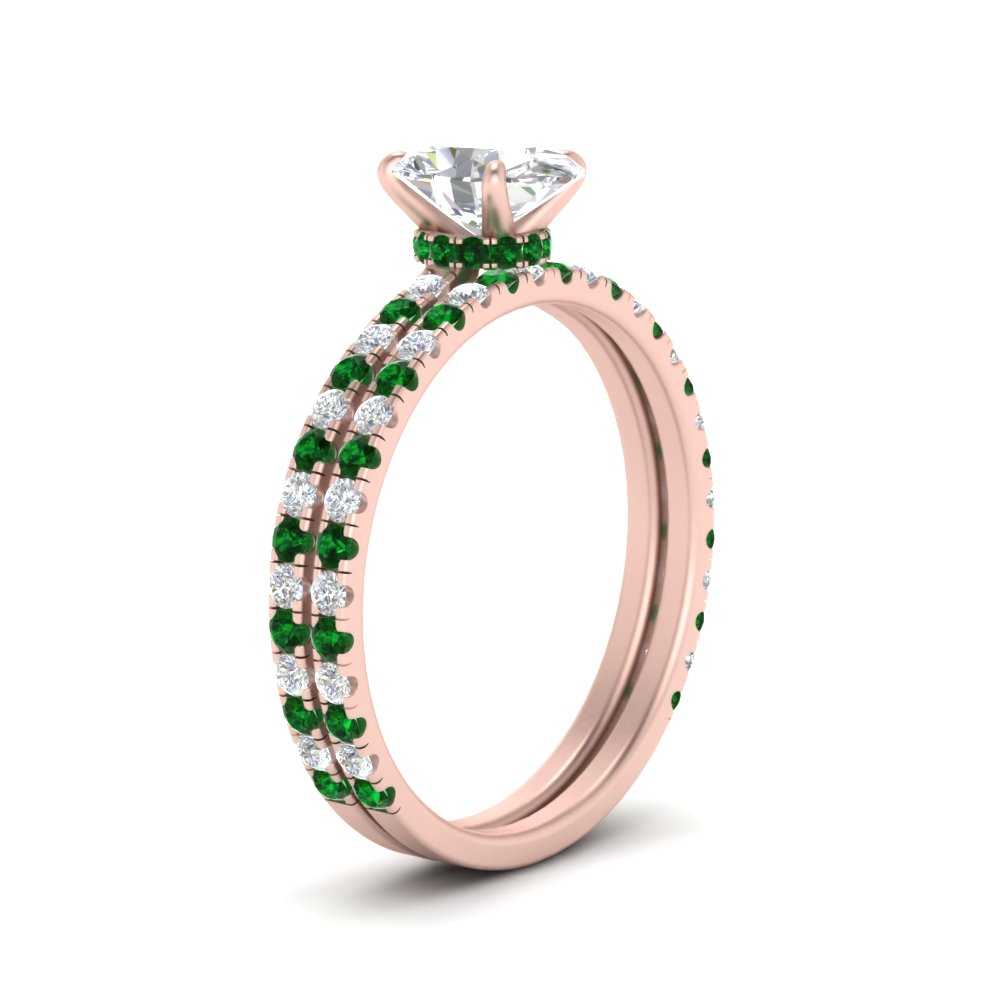 three-quarter-oval-shaped-diamond-gallery-bridal-ring-set-with-emerald-in-FD9168OVGEMGRANGLE3-NL-RG
