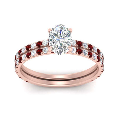 three-quarter-oval-shaped-diamond-gallery-bridal-ring-set-with-ruby-in-FD9168OVGRUDRANGLE3-NL-RG