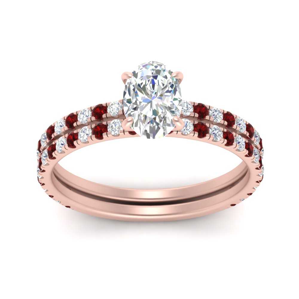 three-quarter-oval-shaped-diamond-gallery-bridal-ring-set-with-ruby-in-FD9168OVGRUDRANGLE3-NL-RG